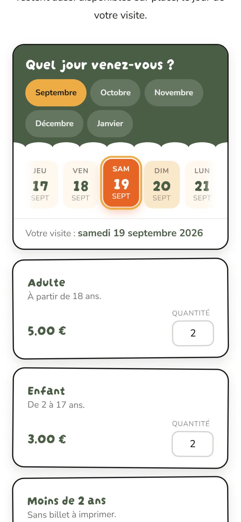 La billetterie sur mobile