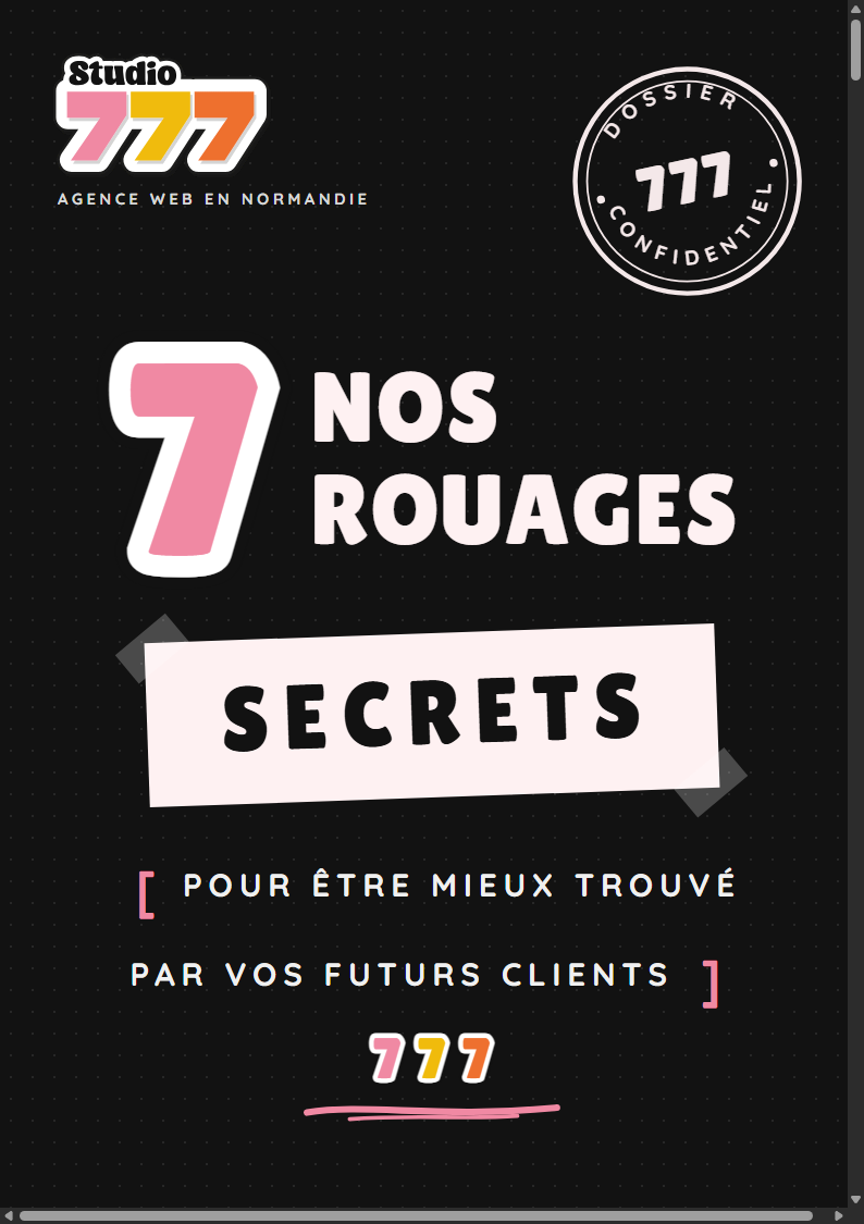 La couverture du guide : les 7 rouages secrets de la visibilité